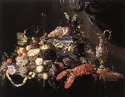 HEEM, Jan Davidsz. de Still-Life with Fruit and Lobster sg Norge oil painting reproduction